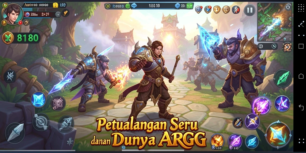 Tampilan gameplay ARPG yang menegangkan dan penuh aksi.