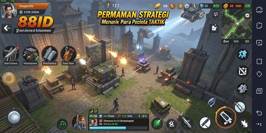 Tampilan gameplay strategis yang menantang di 88ID.
