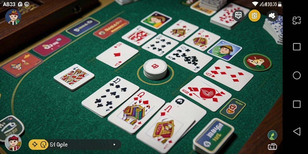 Screenshot menunjukkan gameplay menarik dari permainan Gaple.