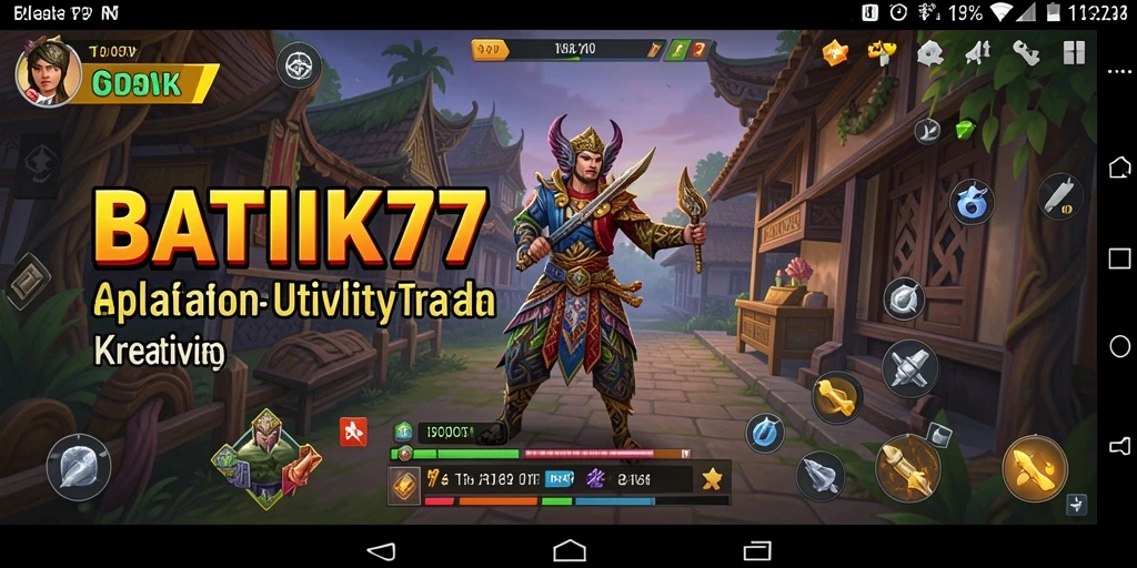 Screenshot utama BATIK77 memperlihatkan tampilan desain batik yang menarik.