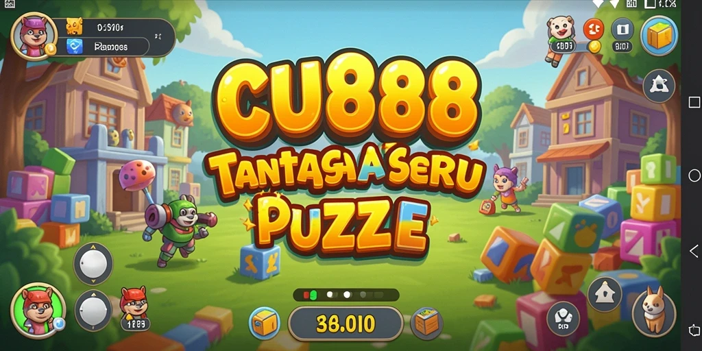 Screenshot CU888 menunjukkan tantangan seru dalam game puzzle.