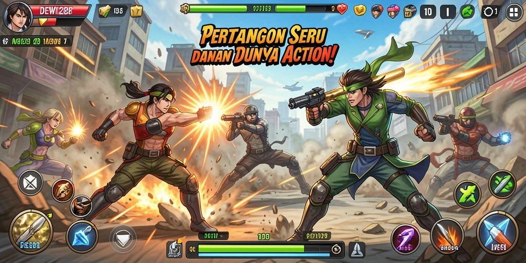 Tampilan seru dari gameplay DEWI288 yang menegangkan.