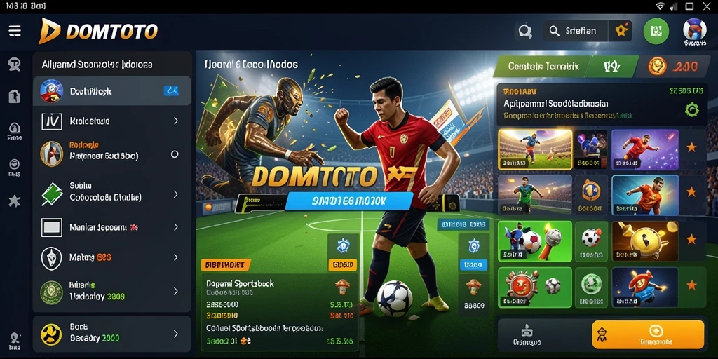 Tampilan menarik gameplay Sportsbook di DOMTOTO.