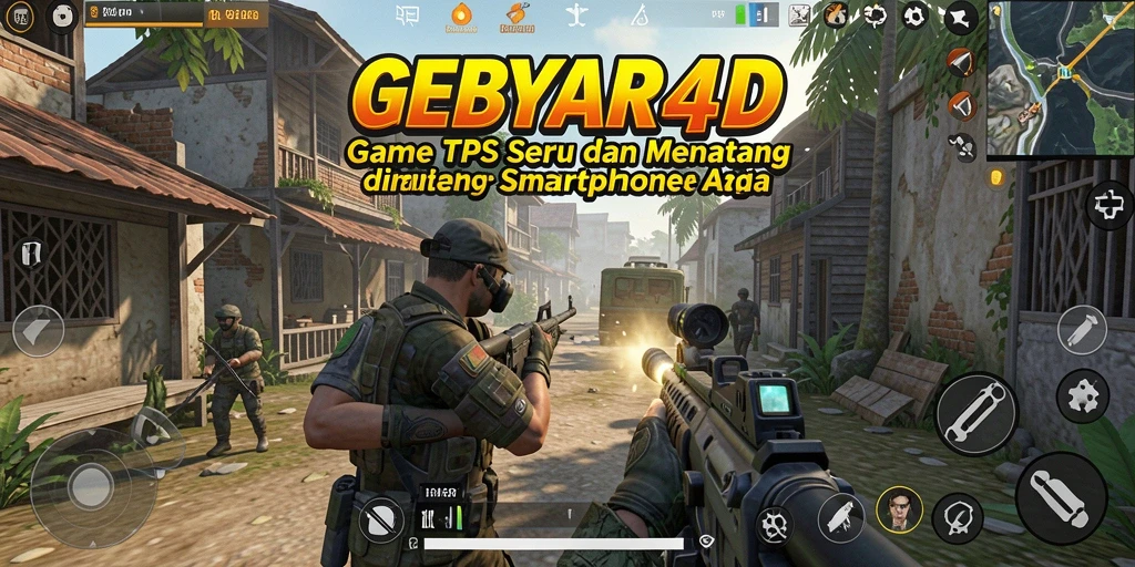 Tampilan seru gameplay TPS GEBYAR4D yang penuh aksi.