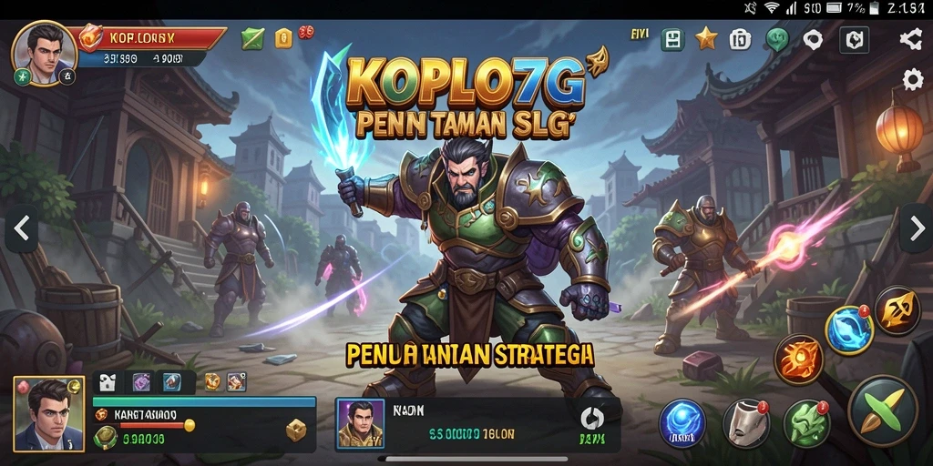 Screenshot KOPLO77 menampilkan aksi seru dalam gameplay SLG.
