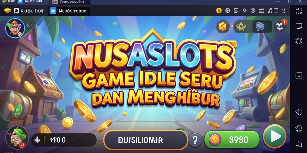Tampilan gameplay menarik dari NUSASLOTS yang menampilkan fitur Idle.
