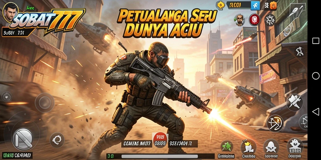 Tampilan gameplay seru dengan pertarungan mendebarkan di SOBAT777.