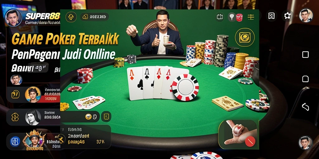 Screenshot gameplay <strong>SUPER88</strong> yang menunjukkan aksi poker menarik.