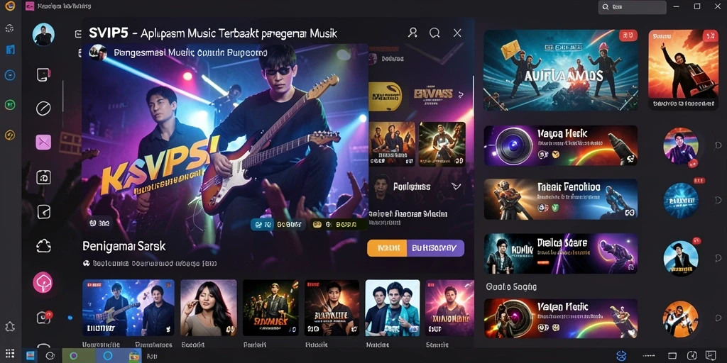 Tampilan gameplay SVIP5 yang menawan dan interaktif dalam permainan musik.