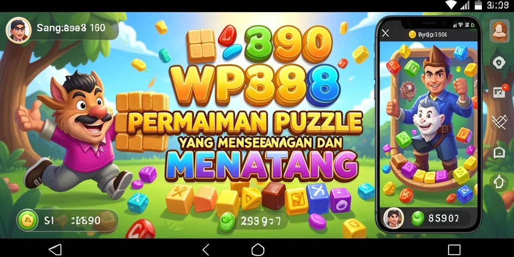 Tampilan gameplay seru dalam WP888 dengan berbagai teka-teki menantang.