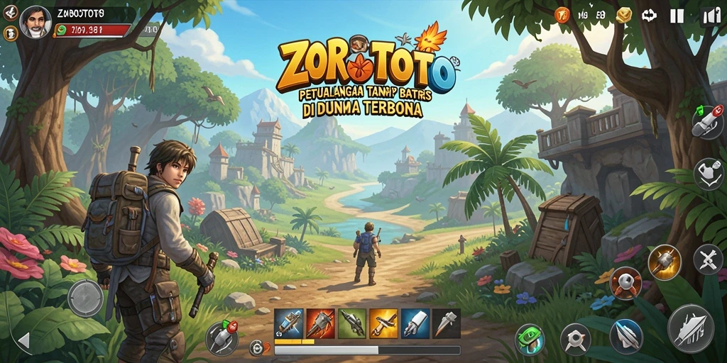 Tampilan gameplay seru di dunia terbuka ZOROTOTO.